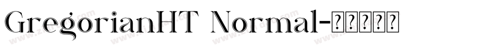 GregorianHT Normal字体转换